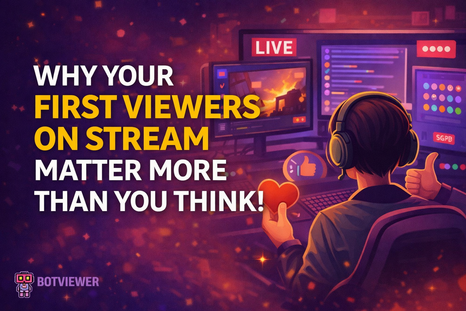 Why Your First viewers on stream matter